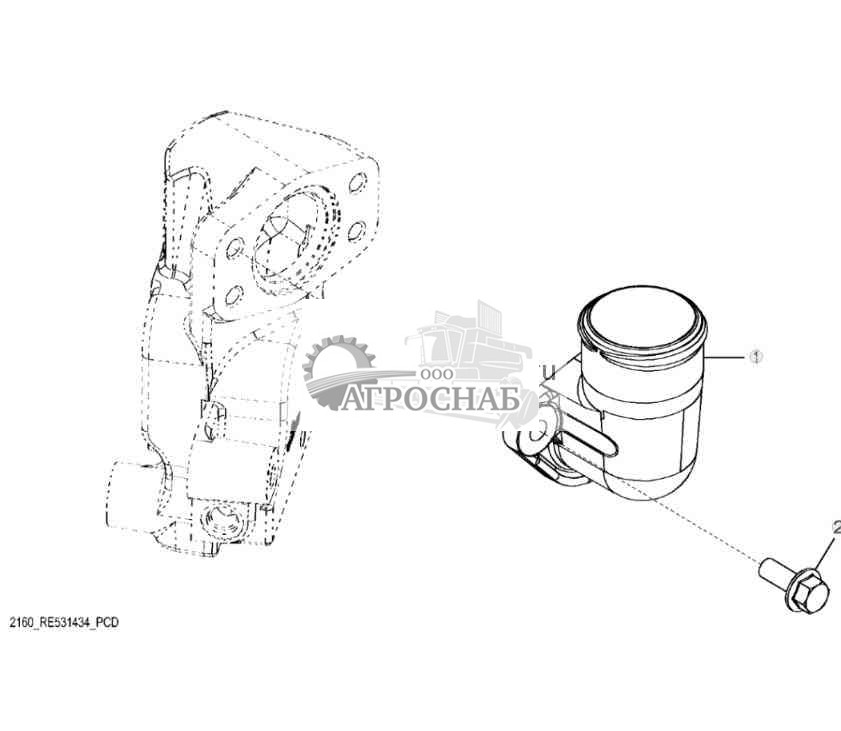 2160 Крышка термостата 